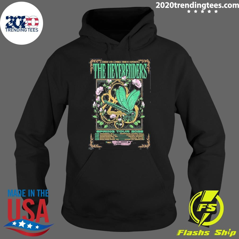 A Coheed and Cambria Tribute Experience The Neverenders Spring 2026 Tour Shirt