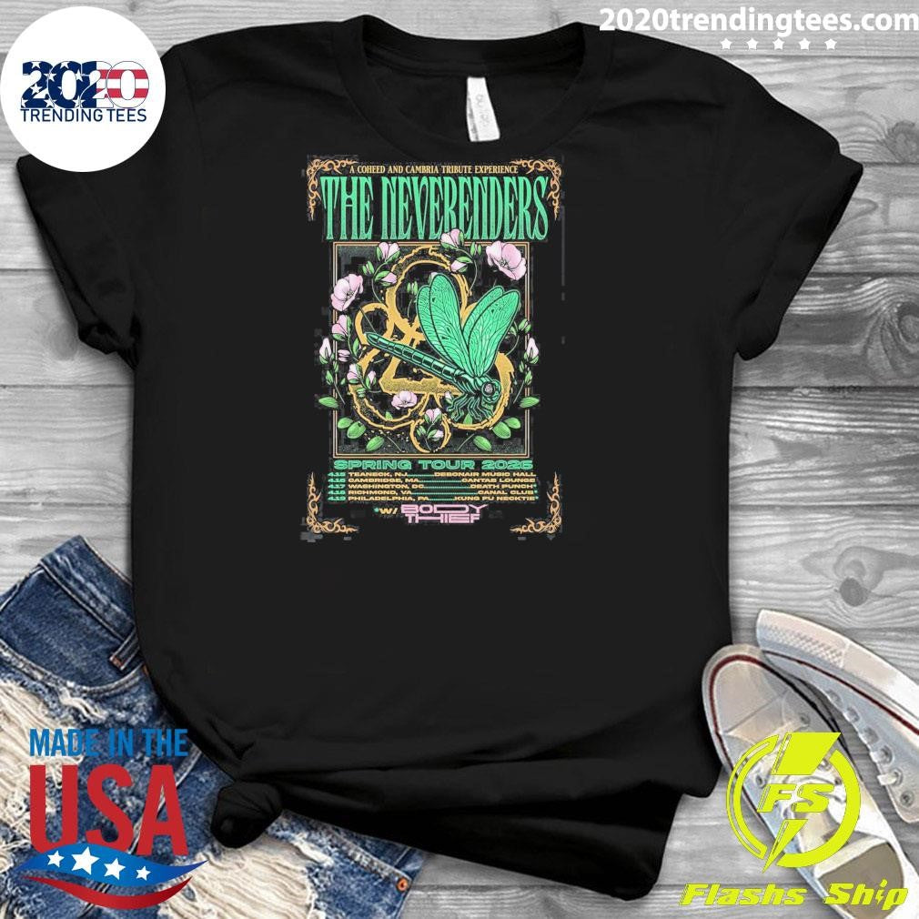 A Coheed and Cambria Tribute Experience The Neverenders Spring 2026 Tour Shirt