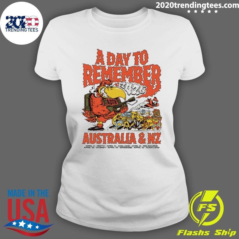 A Day To Remember Australia and NZ Tour 2026 Shirt