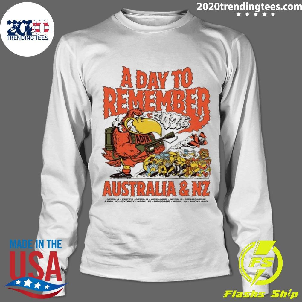 A Day To Remember Australia and NZ Tour 2026 Shirt