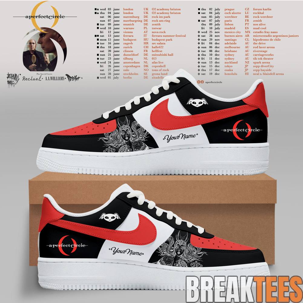 A Perfect Circle World Tour 2026 Custom Air Force 1 Shoes