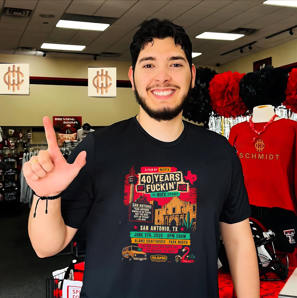 A film by NOFX 40 years of fuckin up the NOFX story San Antonio TX retro shirt