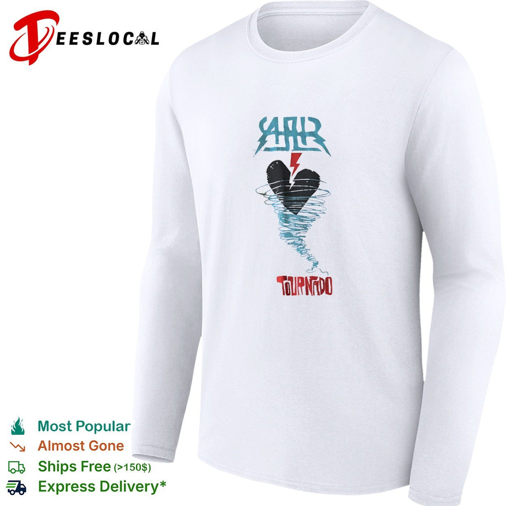AAR Tournado Heart Lightning Bolt Logo Music Band shirt