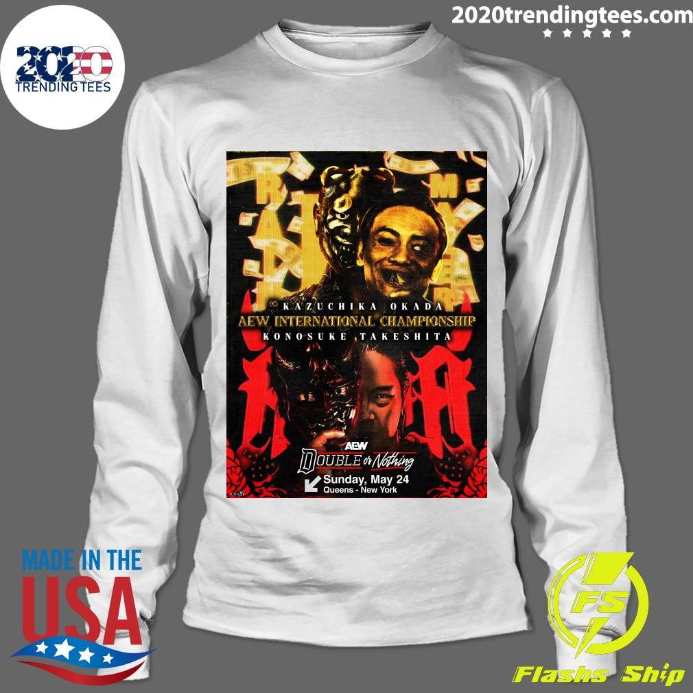 AEW International Championship Kazuchika Okada Konosuke Takeshita Double Or Nothing May 24 2026 Shirt