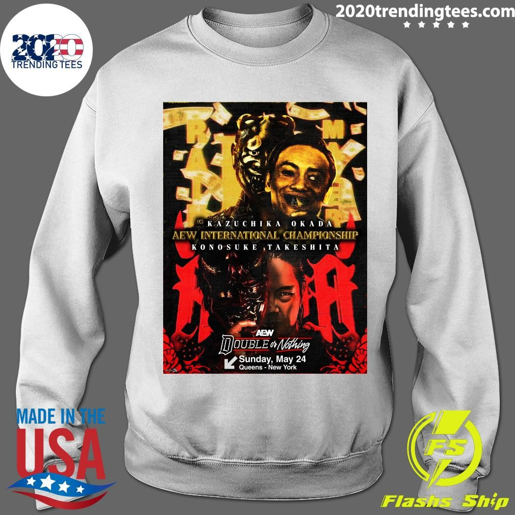 AEW International Championship Kazuchika Okada Konosuke Takeshita Double Or Nothing May 24 2026 Shirt