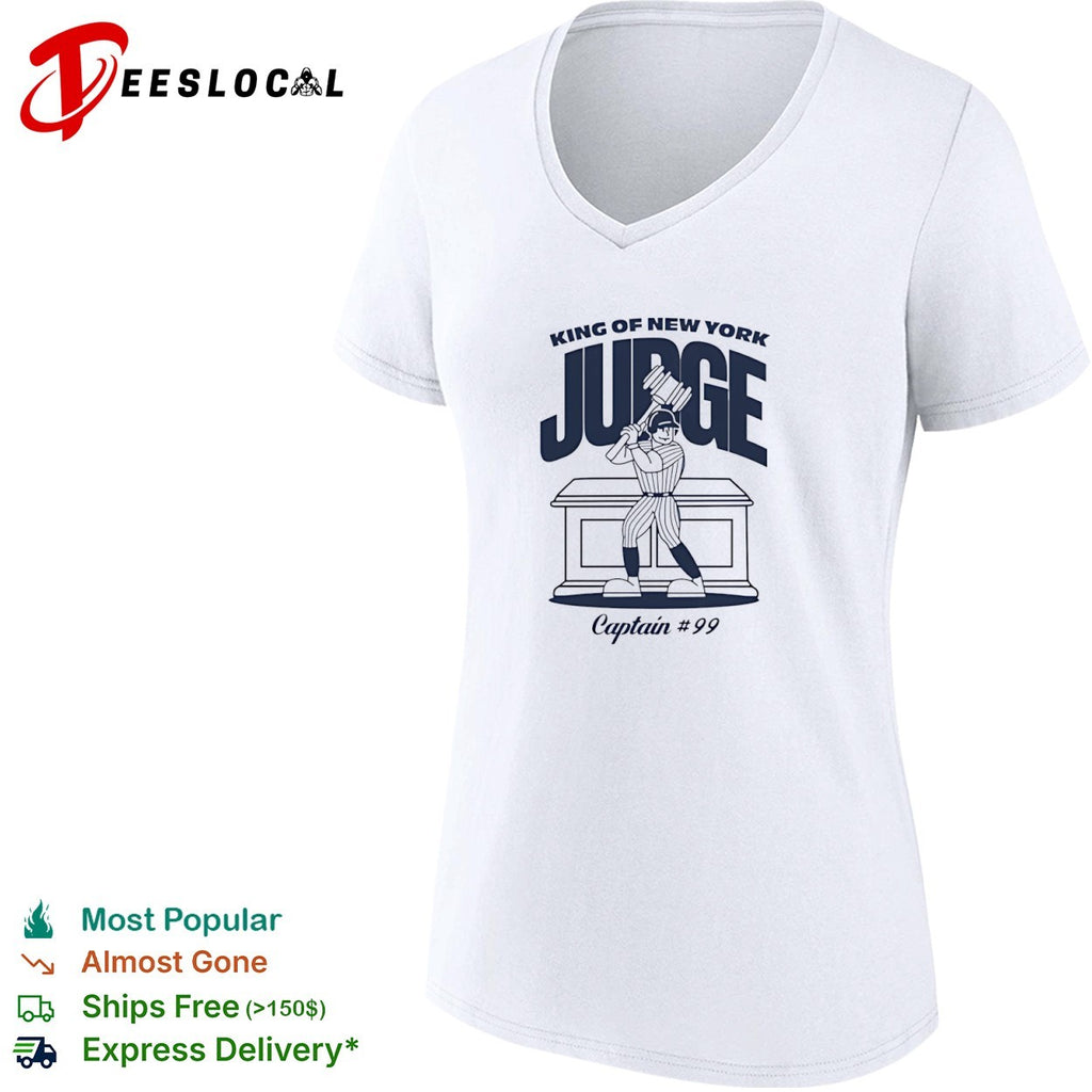 Aaron Judge New York Yankees MLB King of New York Judge Captain 99 Players shirt