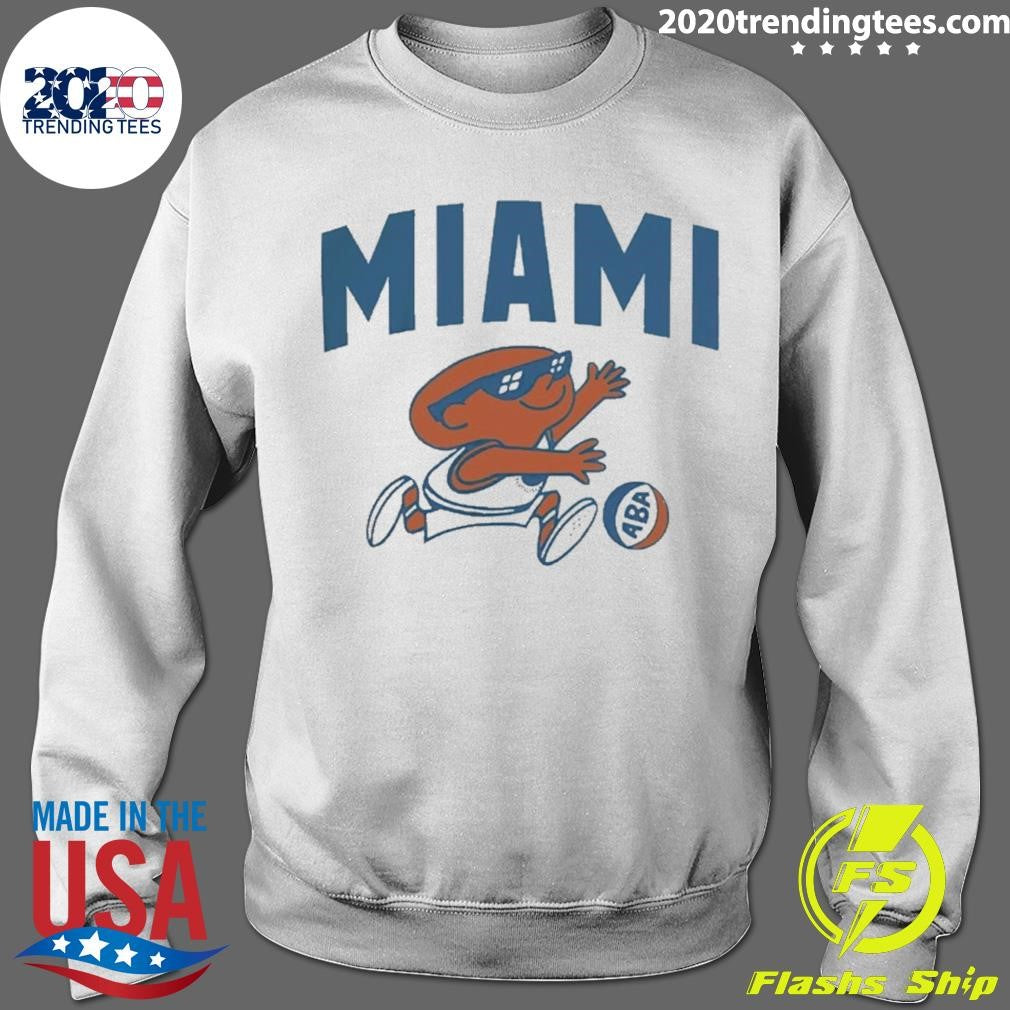 Aba Miami Floridians Dribbling Mascot Logo Shirt