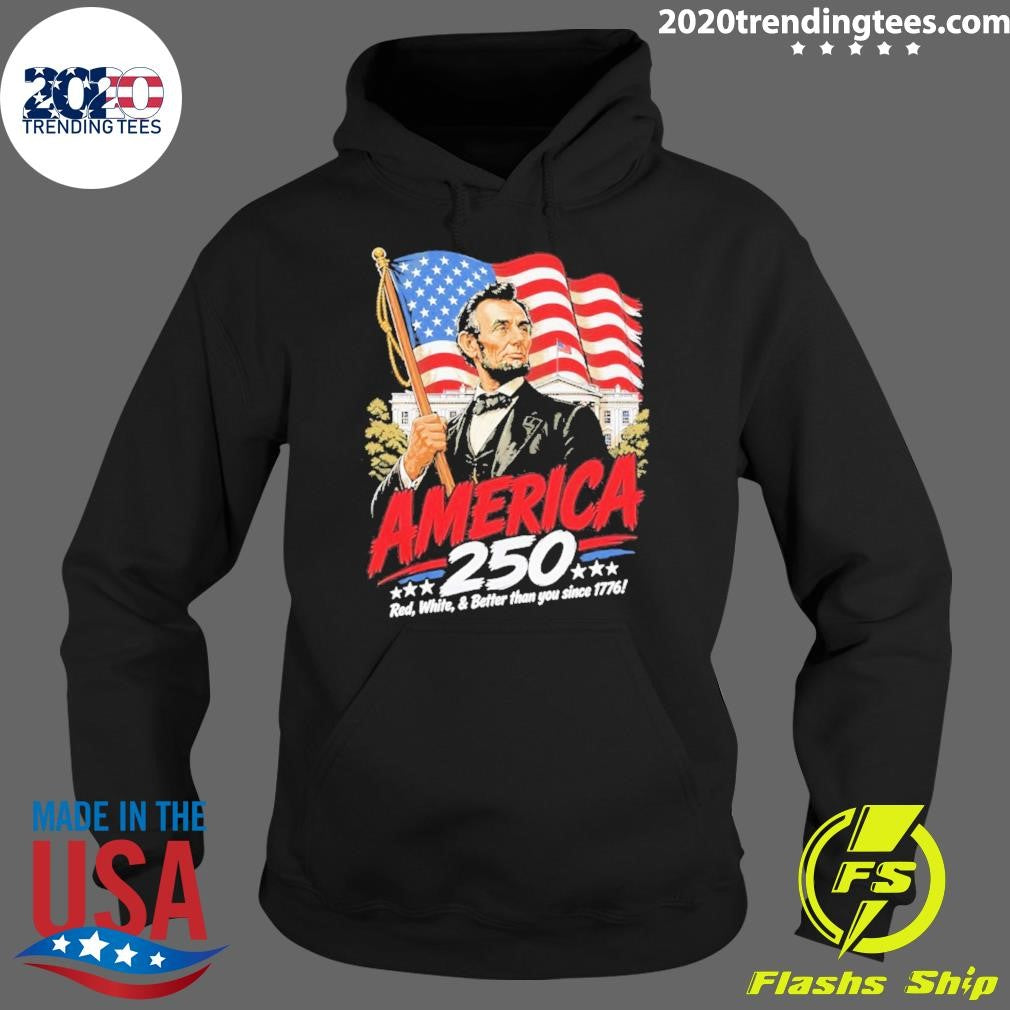 Abraham Lincoln 250 Patriotic 4th Of July Graphic Shirt