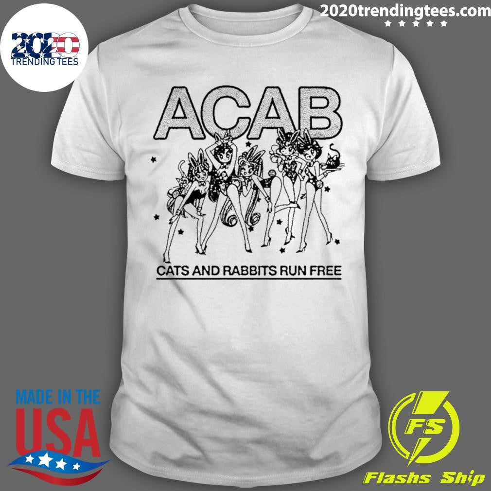 Acab Cats And Rabbits Run Free Sailor Moon Anime Shirt
