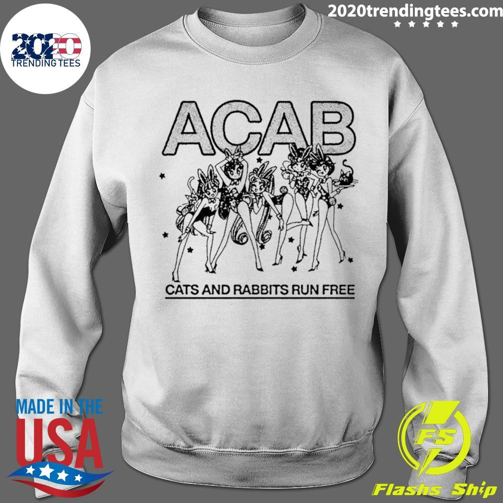 Acab Cats And Rabbits Run Free Sailor Moon Anime Shirt