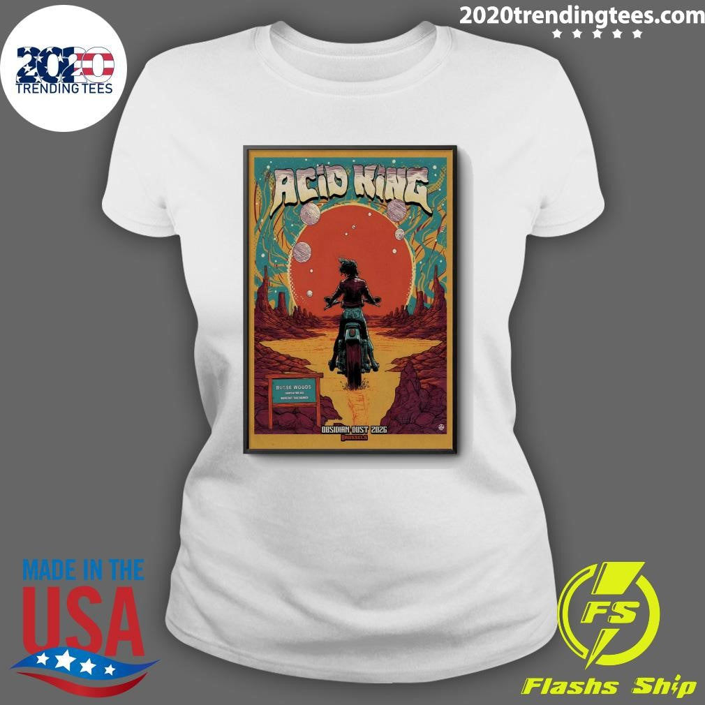Acid King Obsidian May 17 2026 Dust Festival Brussels Belgium Shirt