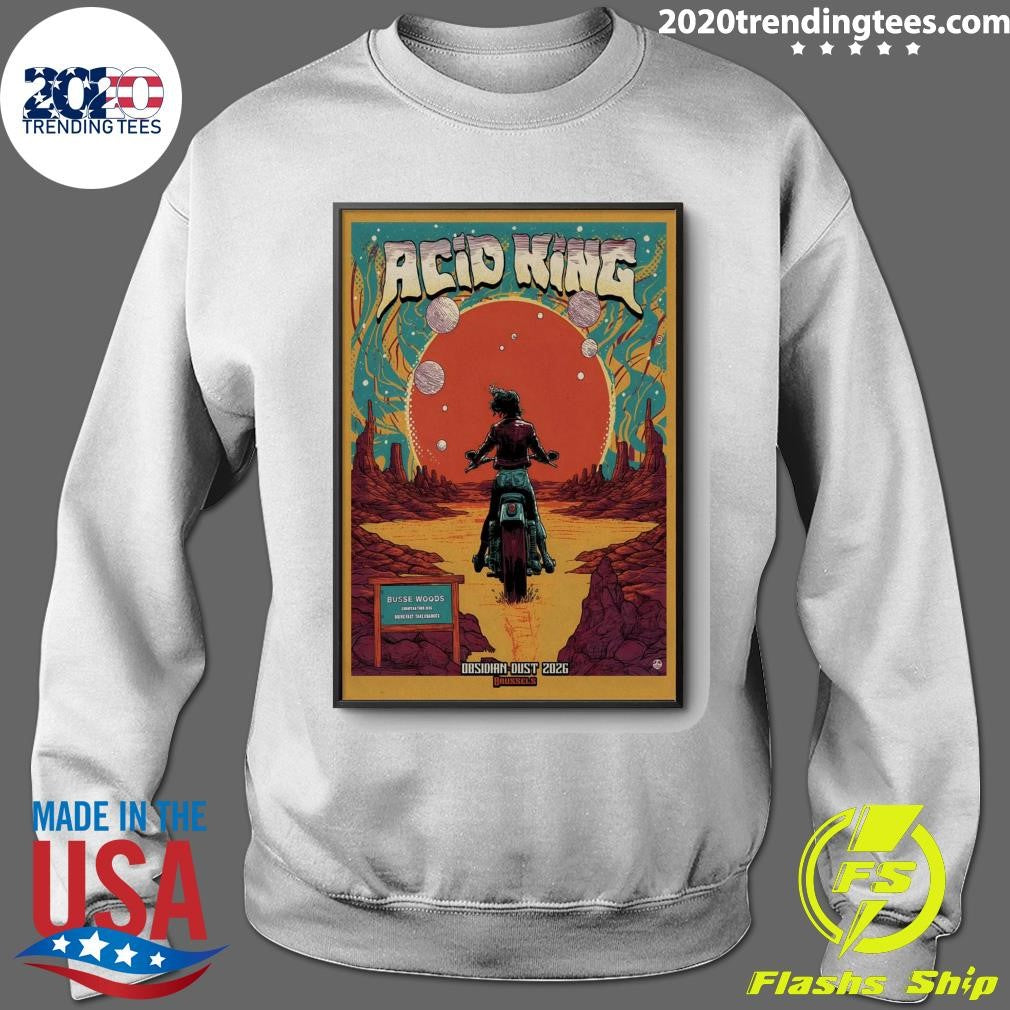 Acid King Obsidian May 17 2026 Dust Festival Brussels Belgium Shirt