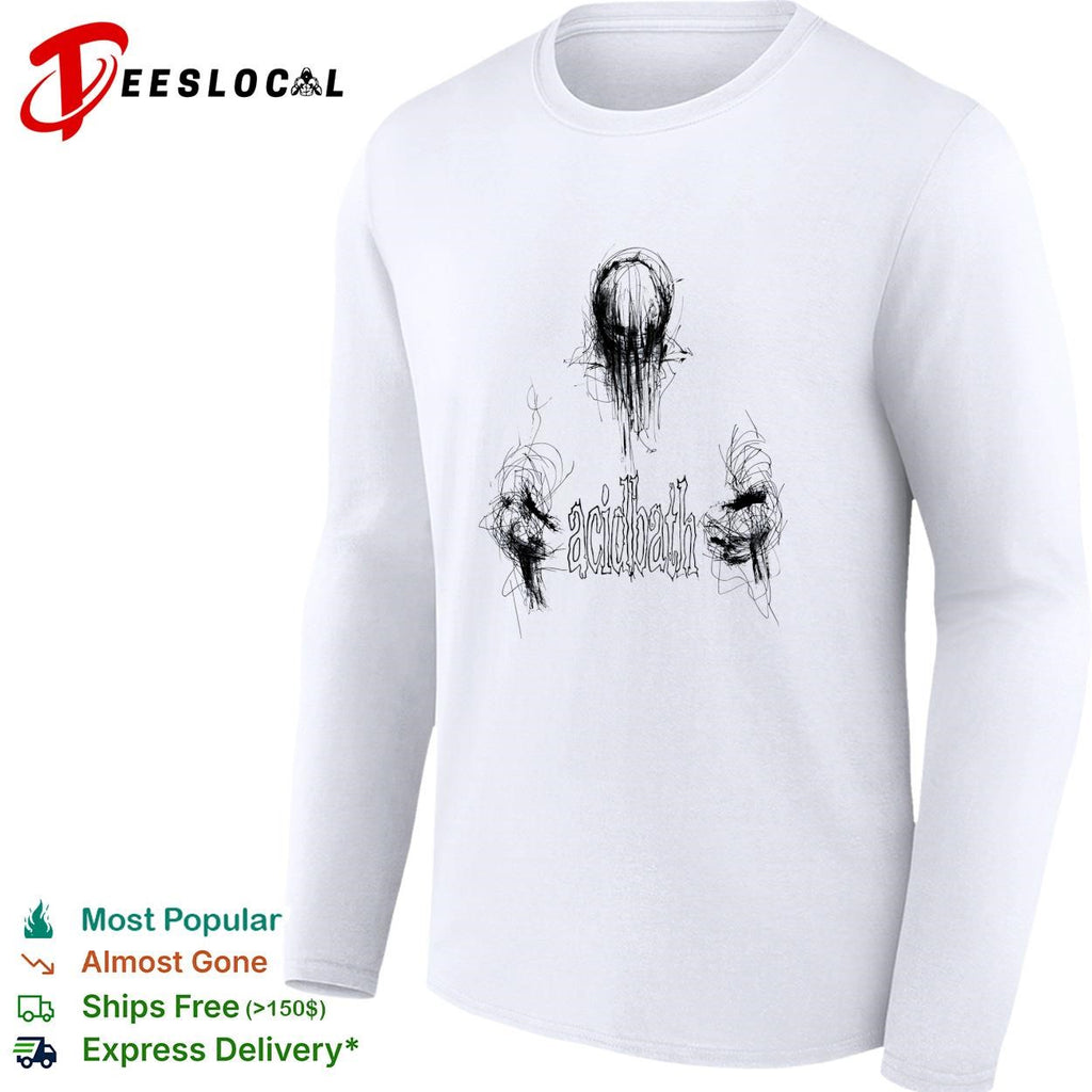 Acidbath Abstract Scribble Design Band Logo Music Genre Heavy Metal Sludge Metal shirt