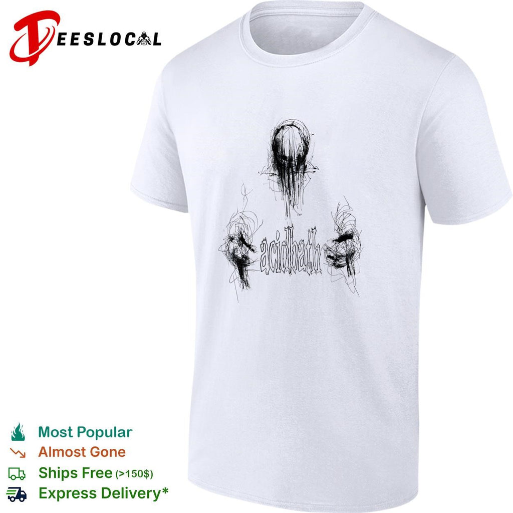 Acidbath Abstract Scribble Design Band Logo Music Genre Heavy Metal Sludge Metal shirt