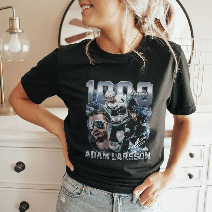 Adam Larsson Seattle 1000 Games Shirt