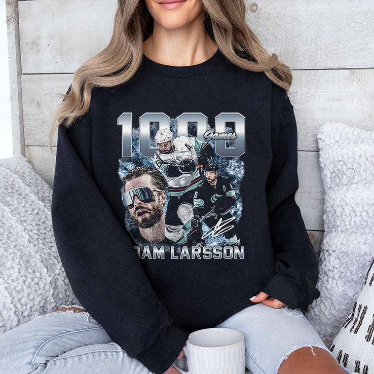 Adam Larsson Seattle 1000 Games Shirt