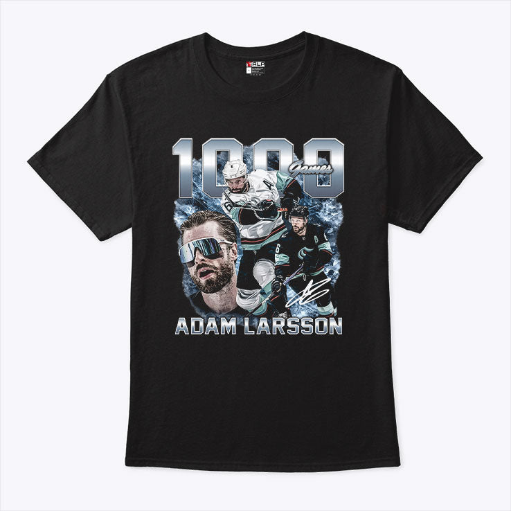 Adam Larsson Seattle 1000 Games Shirt