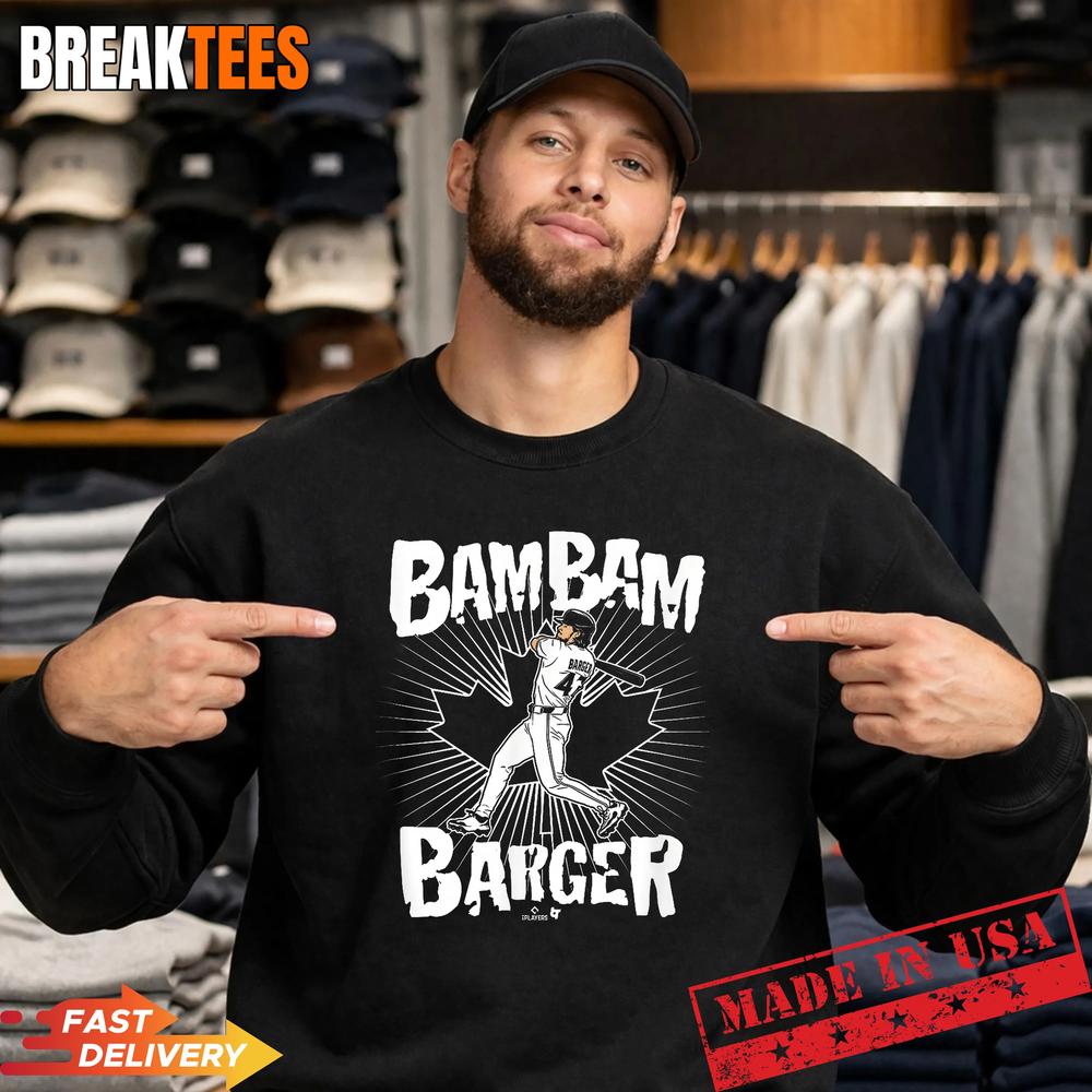 Addison Barger Bam Bam Slugger Swing Toronto Baseball Shirt
