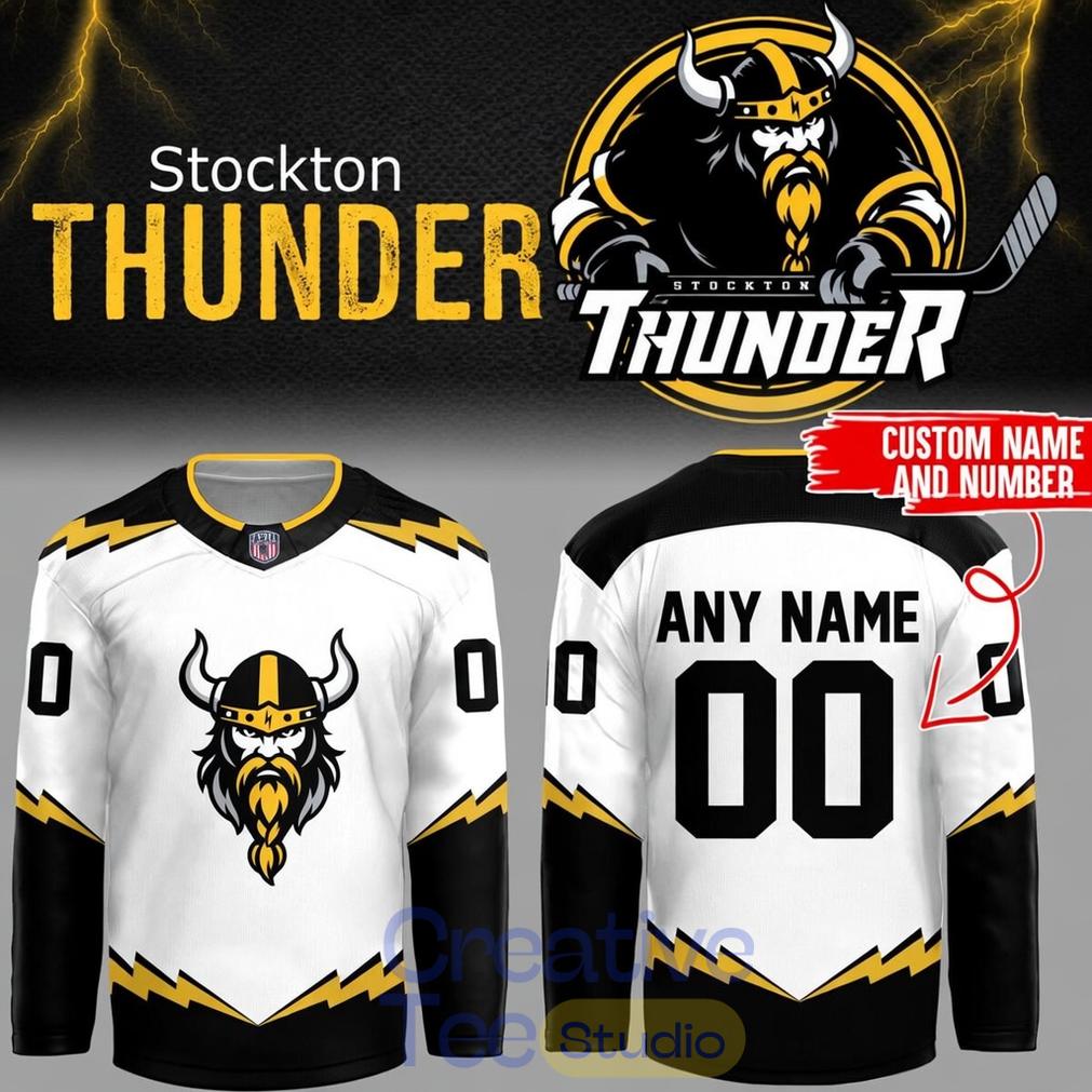 Adirondack Thunder x Stockton Thunder FPHL 2026 Custom Hockey Jersey