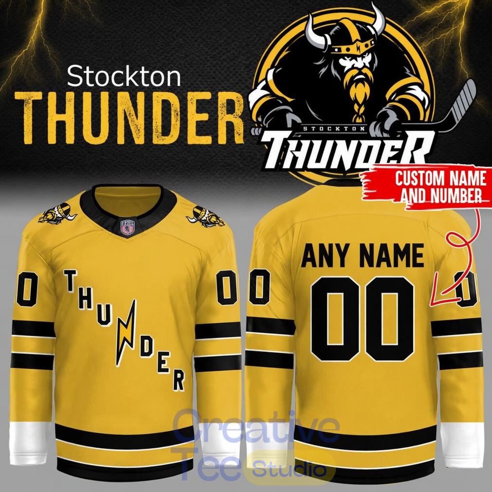Adirondack Thunder x Stockton Thunder FPHL 2026 Custom Hockey Jersey