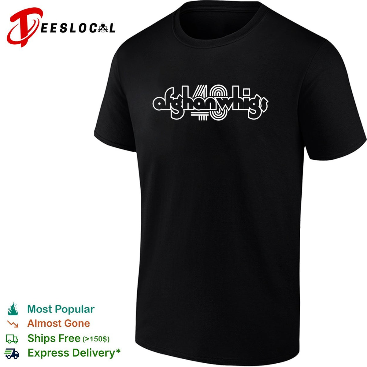 Afghan Whigs 40th anniversary logo shirt