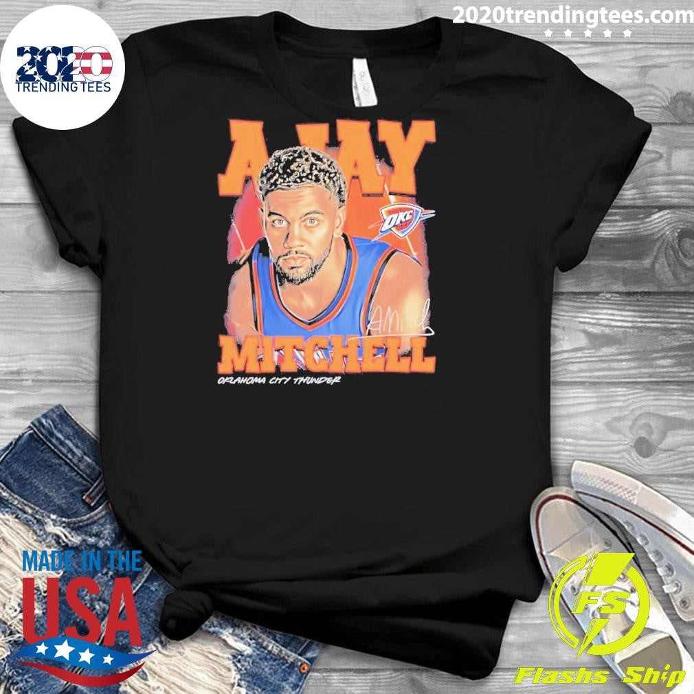 Ajay Mitchell Oklahoma City Thunder Signature Airbrush Shirt