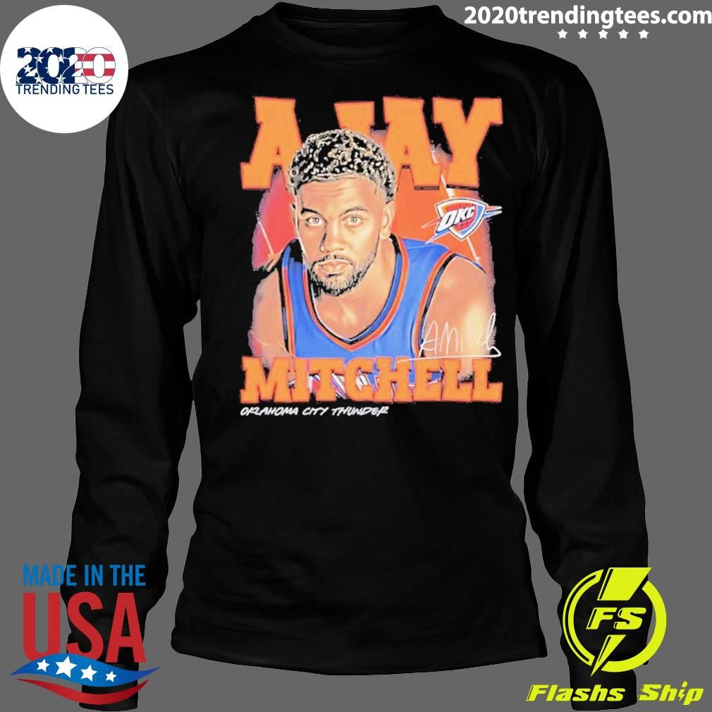Ajay Mitchell Oklahoma City Thunder Signature Airbrush Shirt