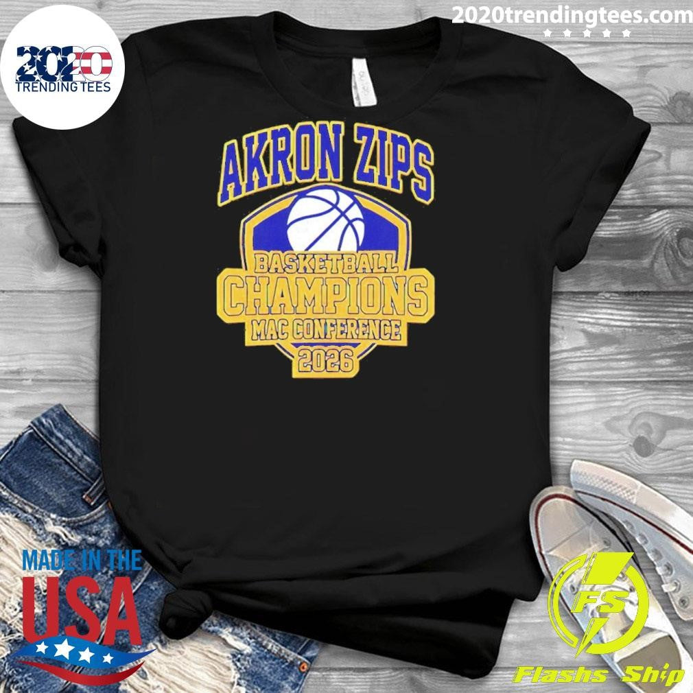 Akron Zips Basketball Champions Mac Conference 2026 Shirt