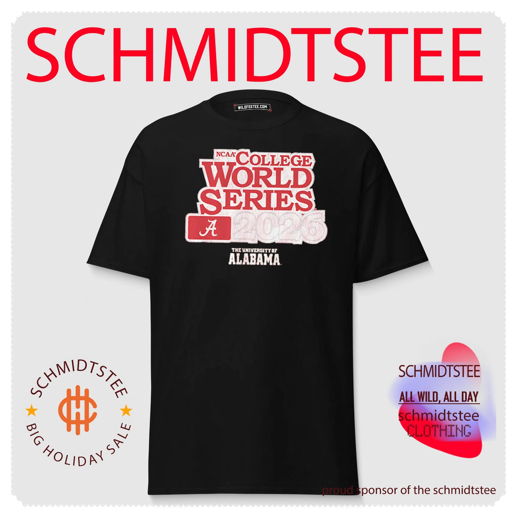 Alabama Baseball 2026 College World Series logo shirt