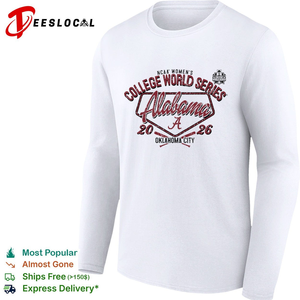 Alabama NCAA College World Series 2026 Oklahoma City Crimson Tide softball shirt