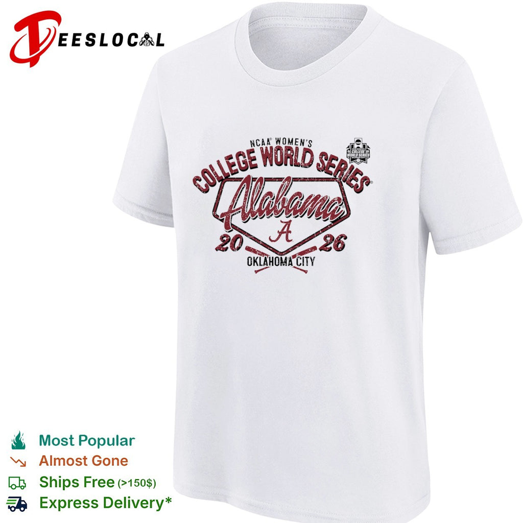 Alabama NCAA College World Series 2026 Oklahoma City Crimson Tide softball shirt