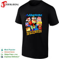 Albertsons Halloween treats candy monsters retro design shirt