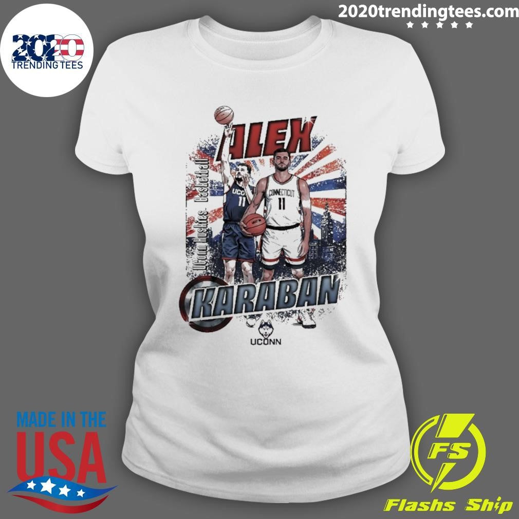 Alex Karaban Uconn Huskies Men’s Basketball Graphic Vintage Shirt
