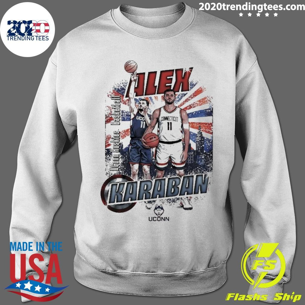 Alex Karaban Uconn Huskies Men’s Basketball Graphic Vintage Shirt