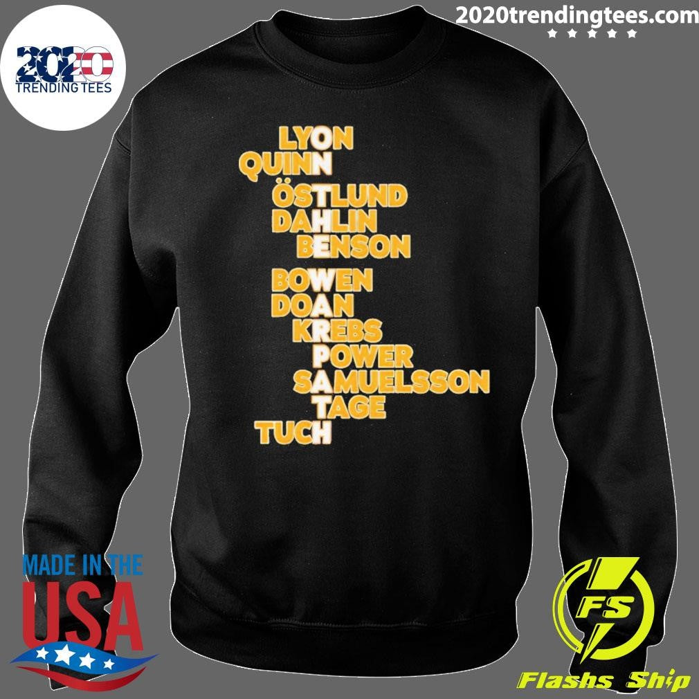 Alex Lyon Dylan Cozens Rasmus Dahlin Tage Thompson Alex Tuch Buffalo Sabres Hockey On The Warpath Names 2026 Shirt