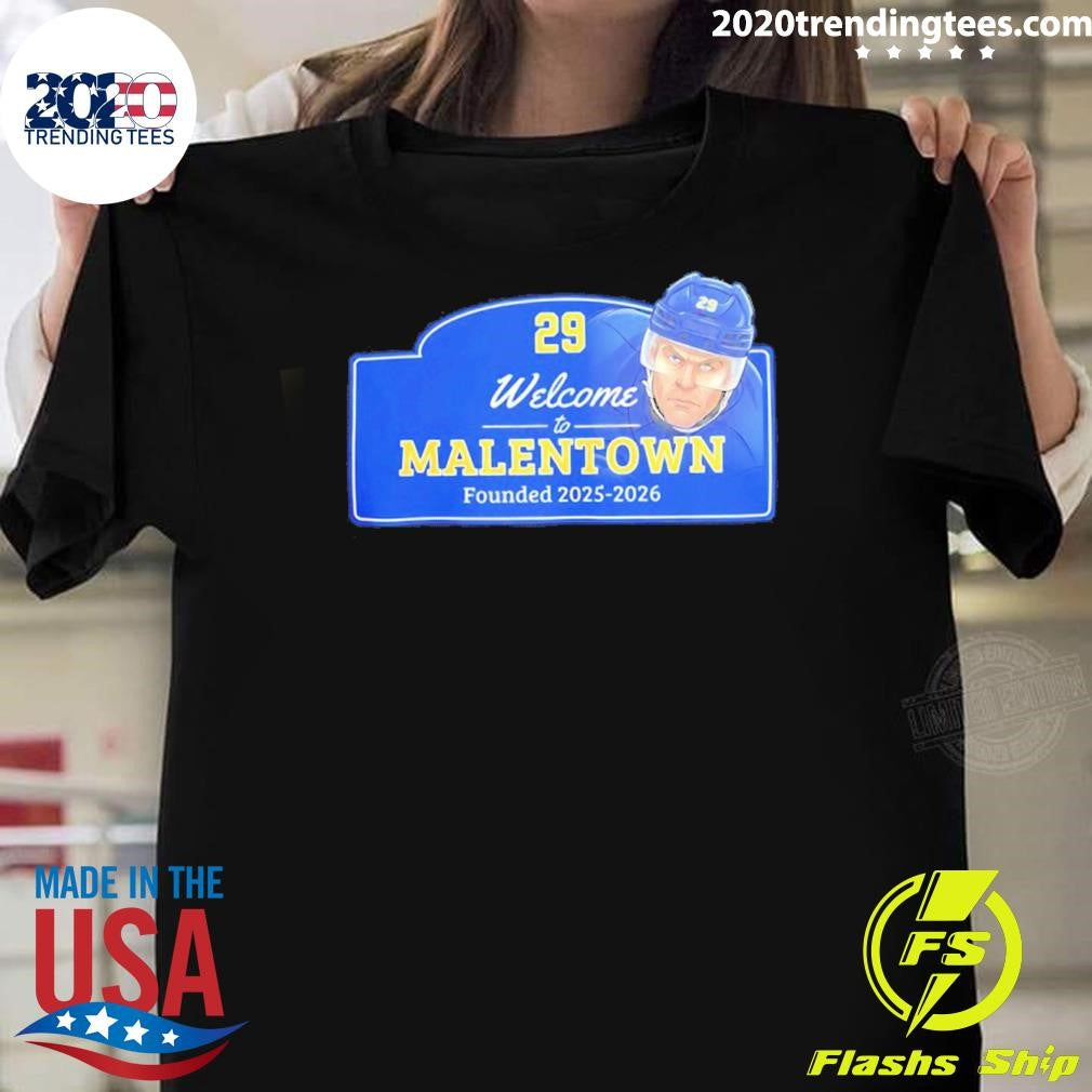 Alex Lyon Welcome To Malentown Founded 2025-2026 Shirt