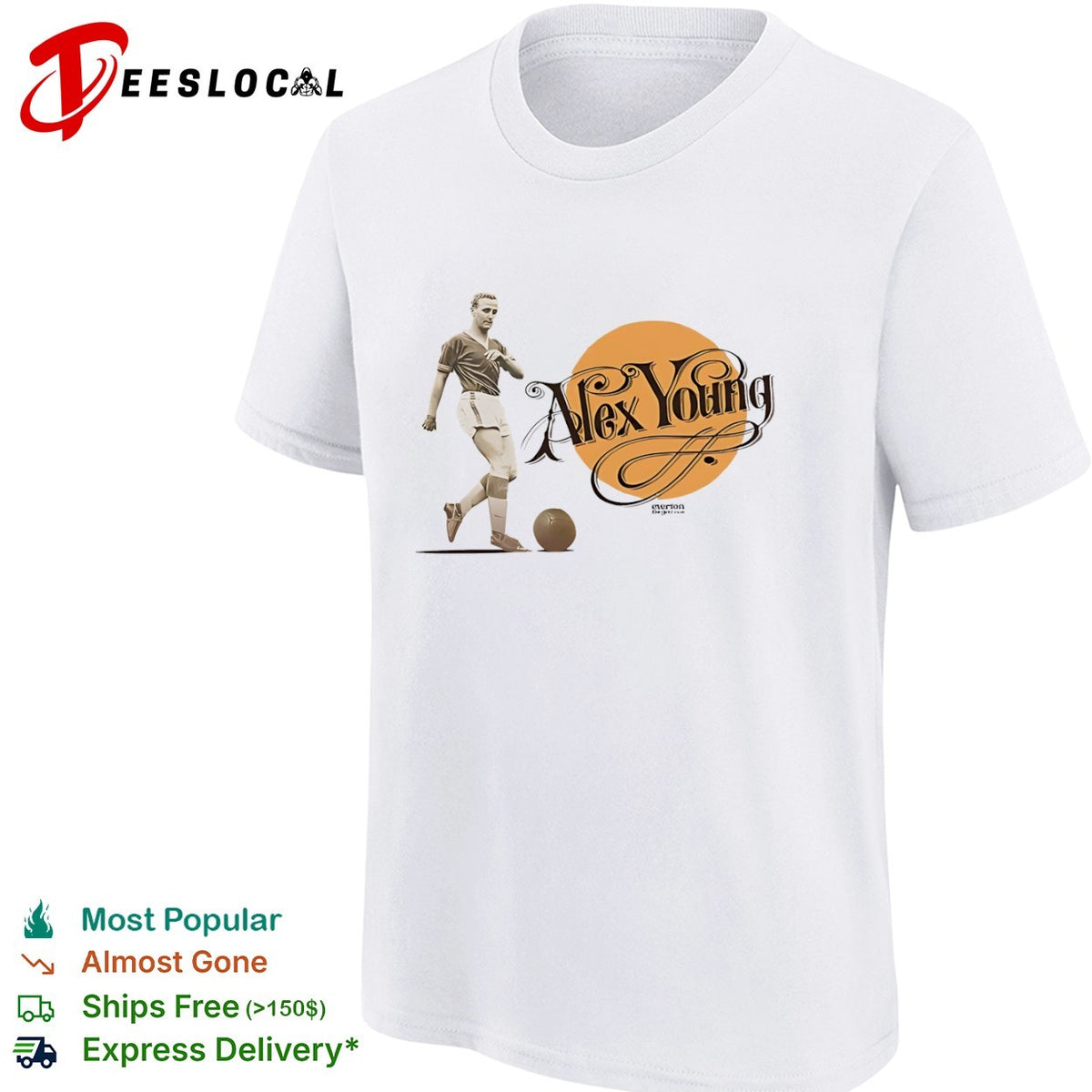 Alex Young Everton player shirt