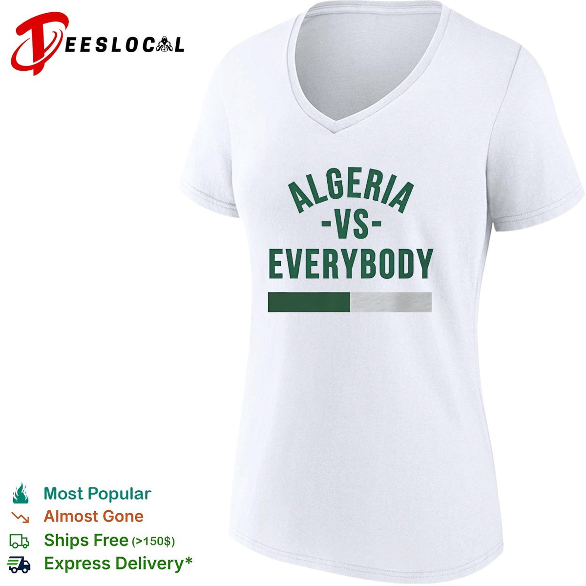 Algeria vs everybody flag soccer pride shirt