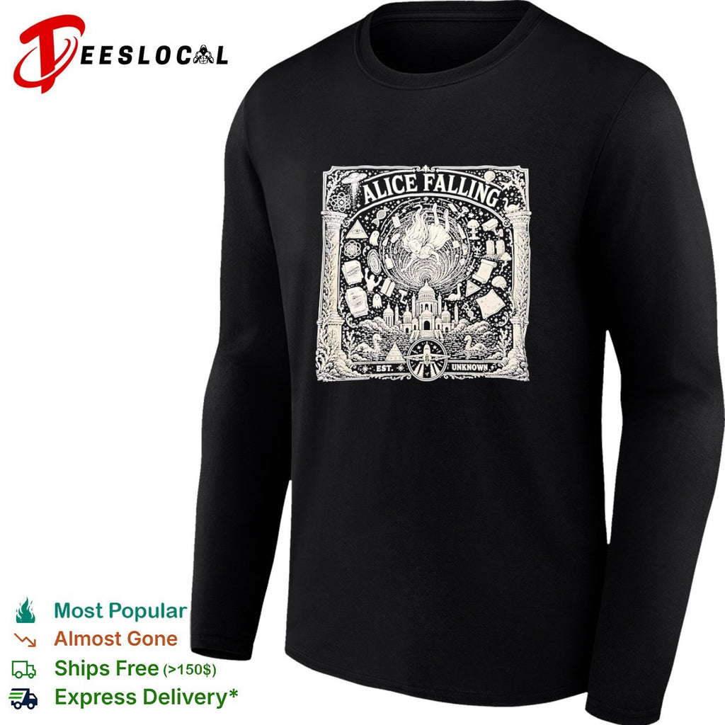 Alice Falling conspiracy theory aesthetic Alice in Wonderland shirt