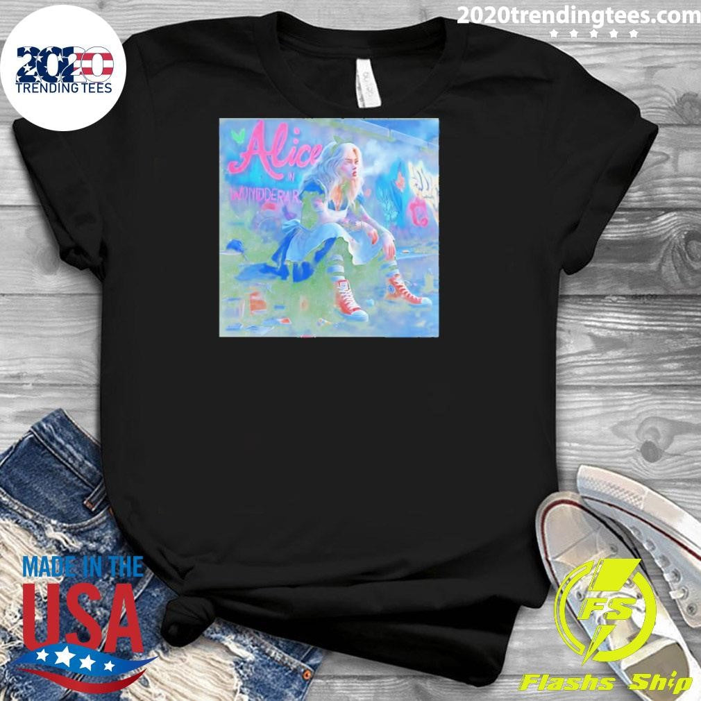 Alice In Wonderland Smoking Graphic Shirt