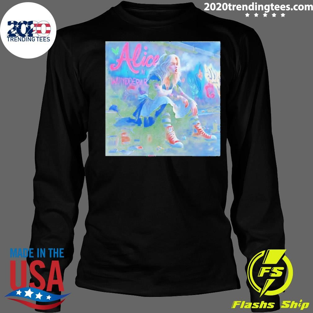 Alice In Wonderland Smoking Graphic Shirt
