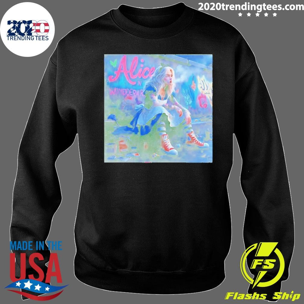 Alice In Wonderland Smoking Graphic Shirt