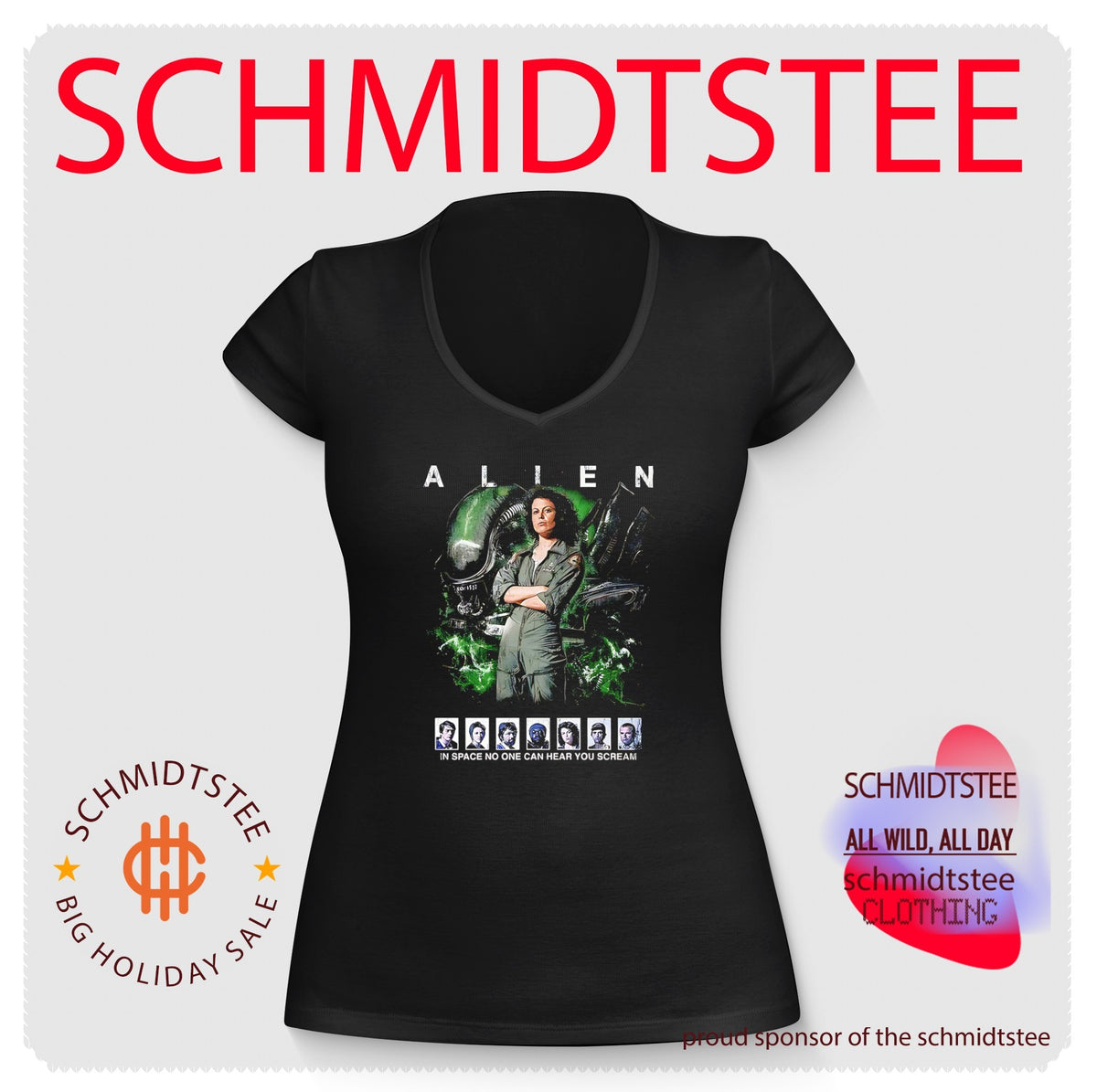 Alien 1979 Ellen Ripley in space no one can hear you scream shirt