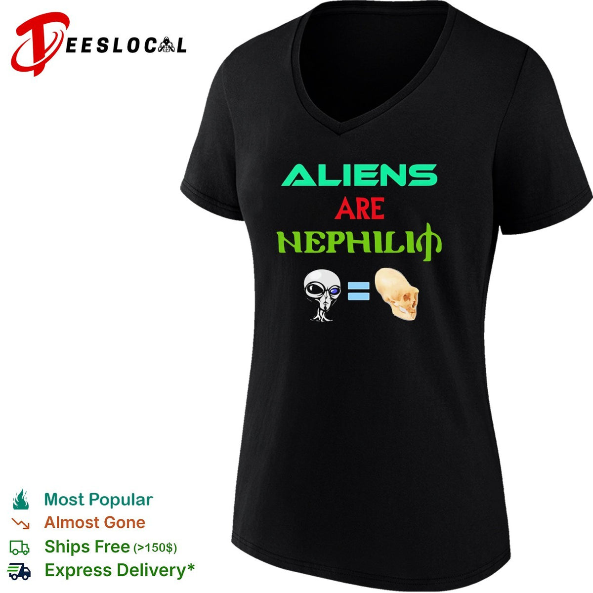 Aliens are Nephilim Paracelsus Alien and Elongated Skull Conspiracy Theory shirt