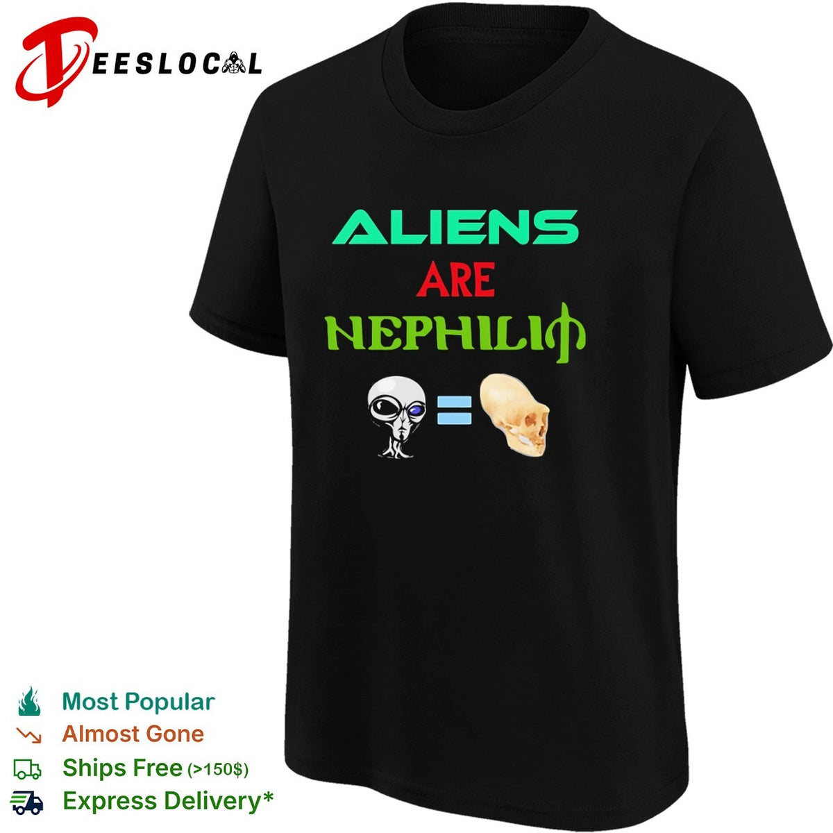 Aliens are Nephilim Paracelsus Alien and Elongated Skull Conspiracy Theory shirt
