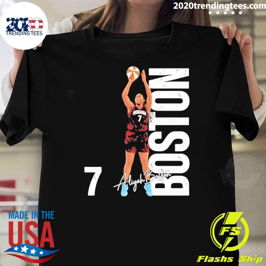 Aliyah Boston Indiana Fever Name And Number Signature Graphic Shirt