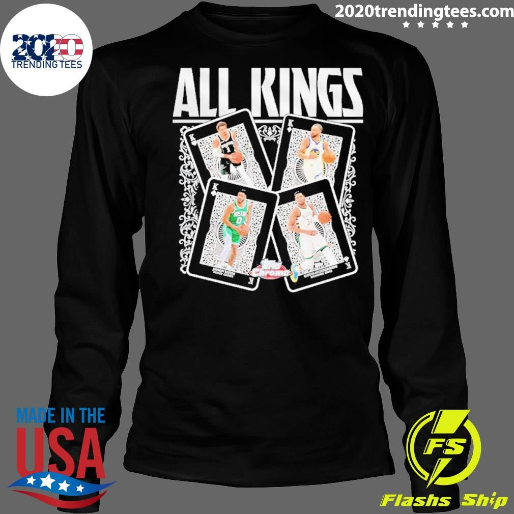 All Kings Topps Chrome Victor Wembanyama Stephen Curry Jayson Tatum And Giannis Antetokounmpo Shirt