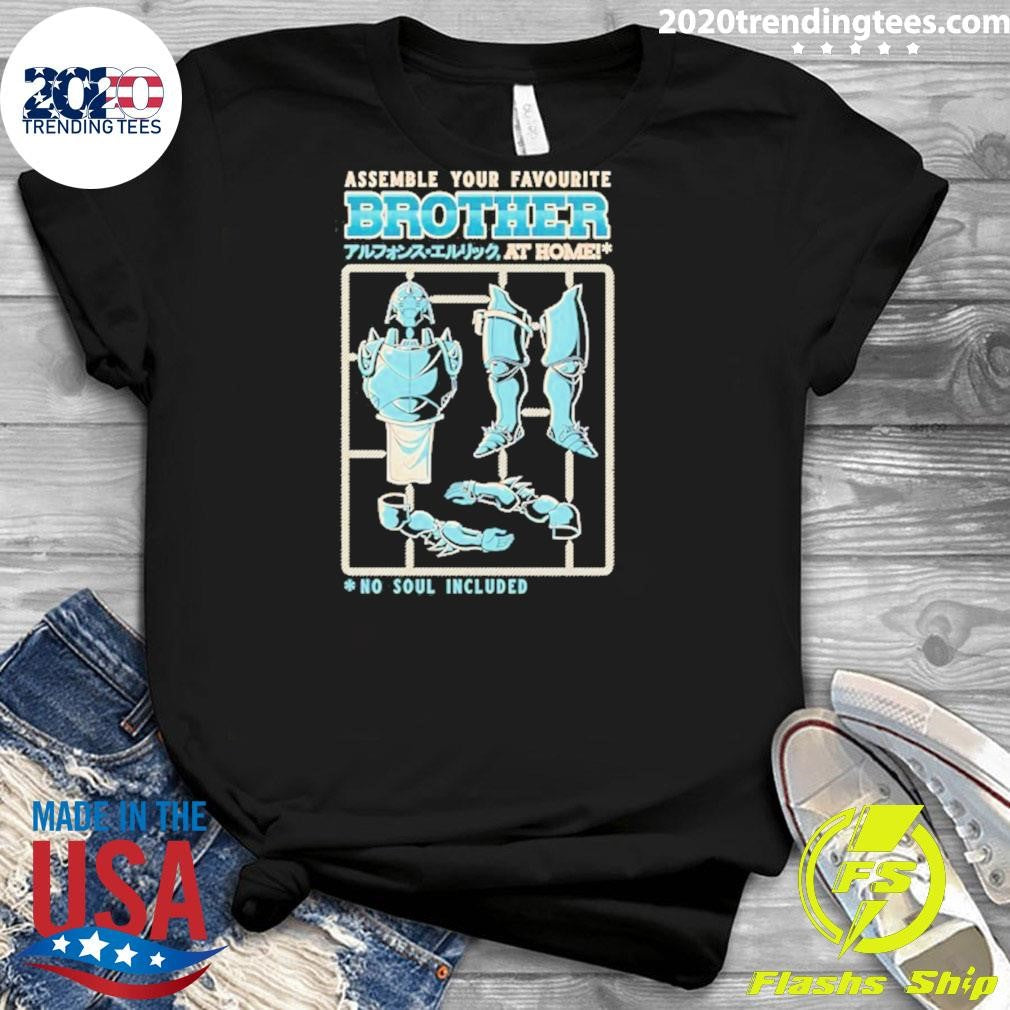 Alphonse Elric Assemble Your Favourute Brother At Home No Soul Included Shirt