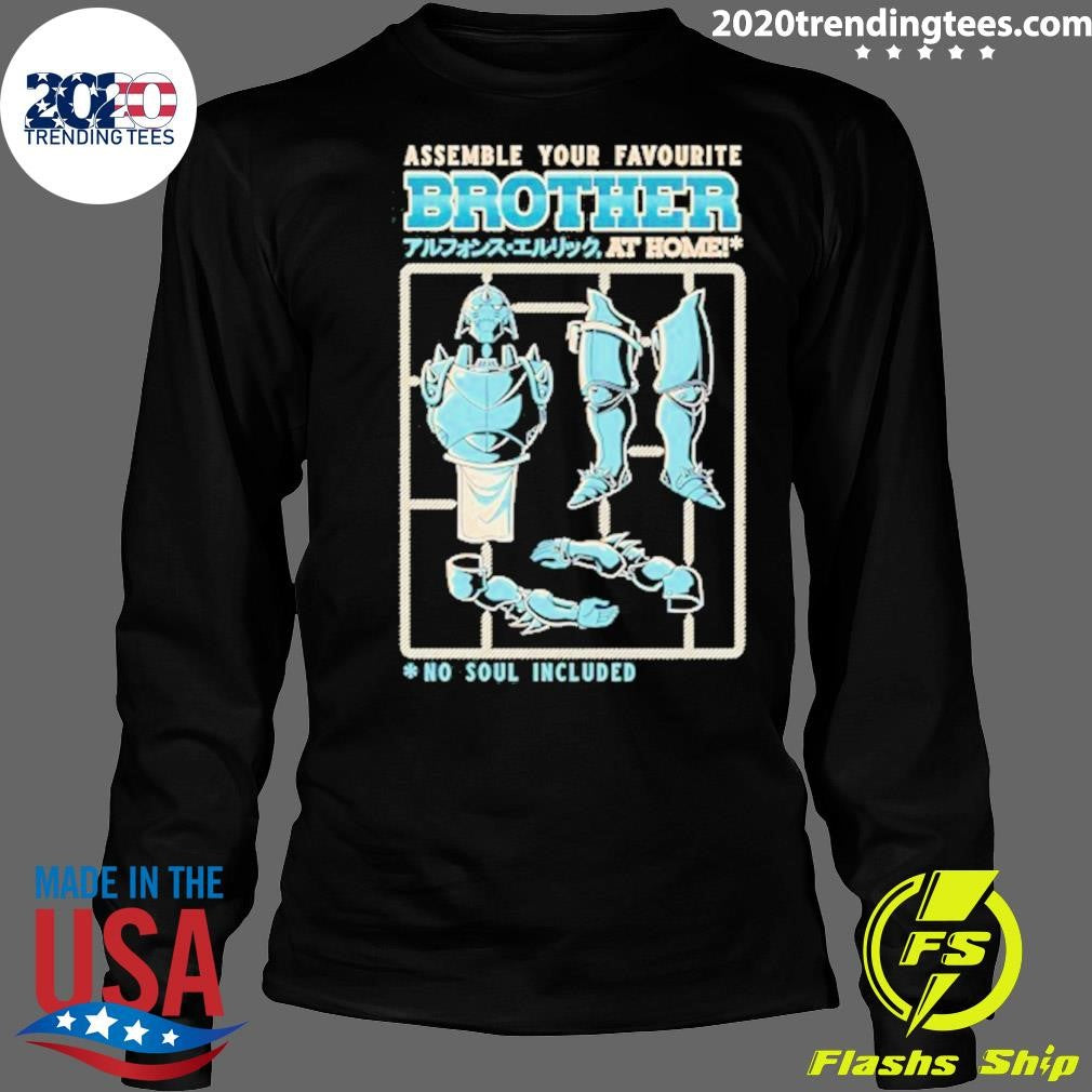 Alphonse Elric Assemble Your Favourute Brother At Home No Soul Included Shirt