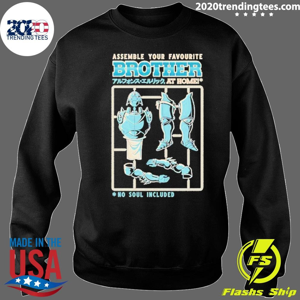 Alphonse Elric Assemble Your Favourute Brother At Home No Soul Included Shirt